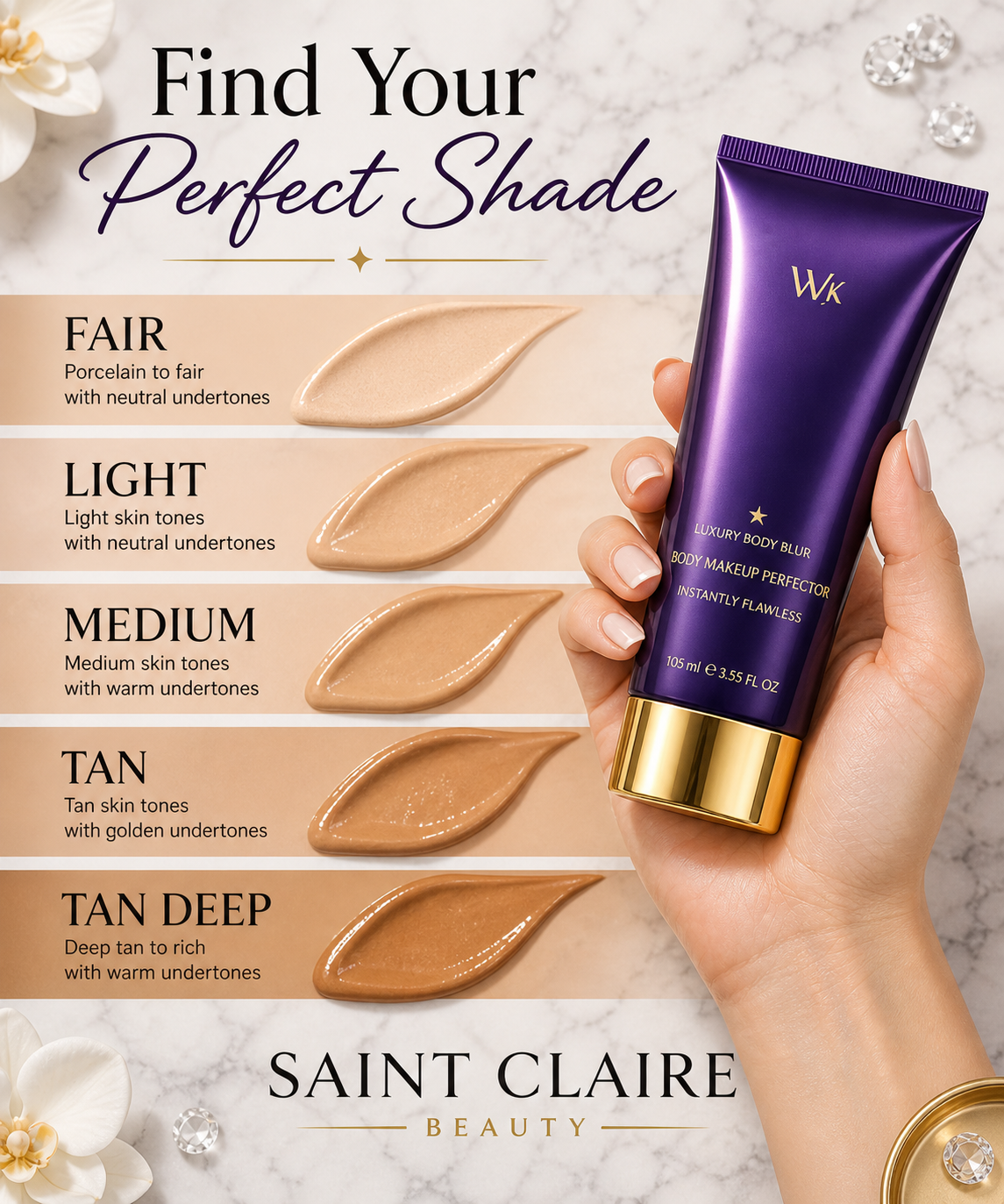 Saint Claire Beauty Body Coverage Perfector